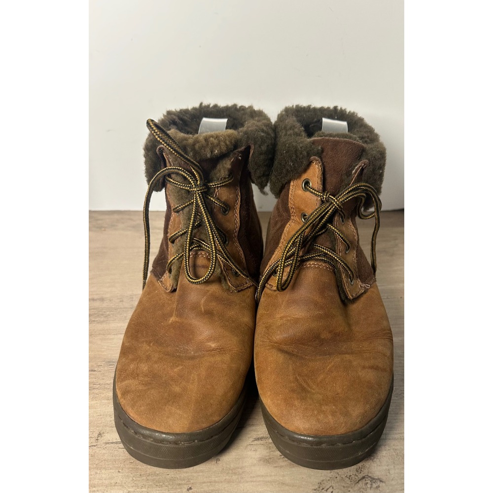 UGG Australia‎ 5145 Women's 8 Leather Sheepskin Cold Weather Lace Up Boots - Picture 3 of 10